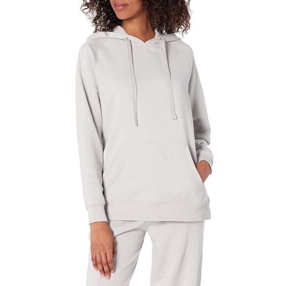 The Drop Women's Renee Washed-Fleece Slouchy Hoodie Size Small Microchip Grey - Picture 1 of 6
